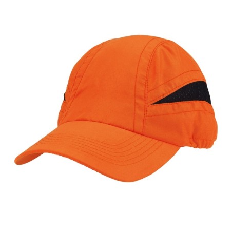 FLUORESCENT ORANGE MICROFIBER CAP RUNNER