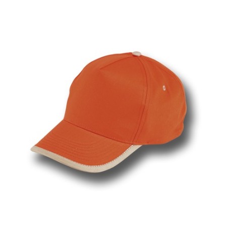 GORRA ALGODON BORDER NARANJA