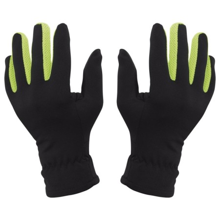 BLACK AND YELLOW POLYESTER GLOVE LAVA WITH TOUCH