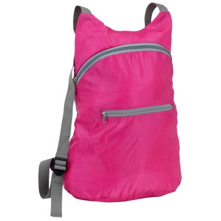 MOCHILA POLIÉSTER PLEXI FUCSIA