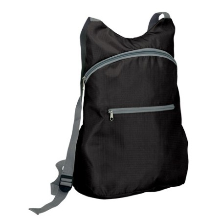 MOCHILA POLIÉSTER PLEXI PRETO