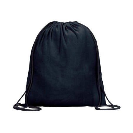 SAC À DOS COTON KOMBU NOIR 115gr/m2