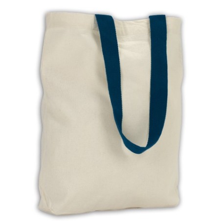 SAC SHOPPING 100% COTON DUOMO BLEU 200gr/m2 -  ANSES 60CM