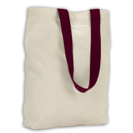 SAC SHOPPING 100% COTON DUOMO BOURGOGNE 200gr/m2 -  ANSES 60CM