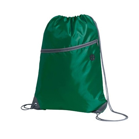 GREEN POLYESTER BACKPACK CROSSY