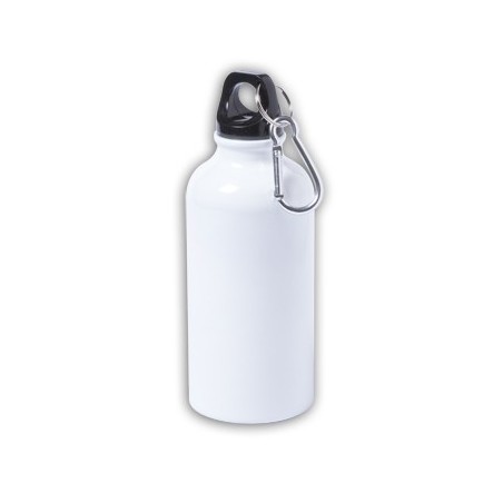 WHITE ALUMINIUM BOTTLE 400ML COMPAS