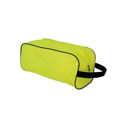 YELLOW AND BLACK POLYESTER SHOE BAG SLIPER