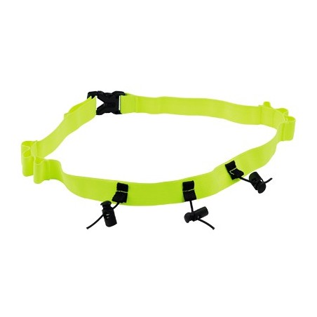 FLUOR YELLOW RACE NUMBER BELT DORSI