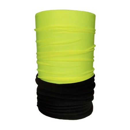 YELLOW/BLACK POLYESTER-POLAR NECK-WARMER VENTIX