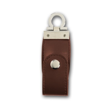 CLÉ USB 16Gb CROWN CUIR MARRON