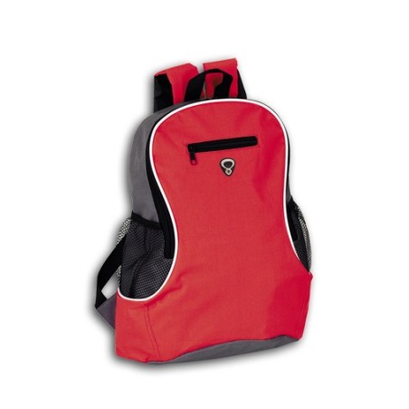 RED POLYESTER BACKPACK POPPY