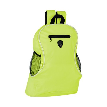 FLUOR YELLOW POLYESTER BACKPACK POPPY