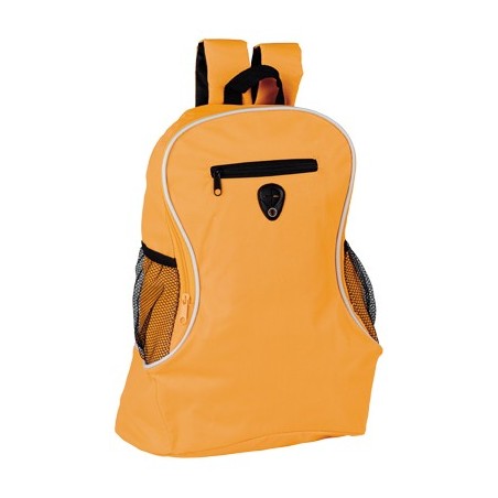 FLUOR ORANGE POLYESTER BACKPACK POPPY