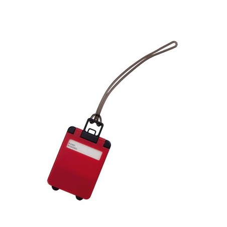 RED LUGGAGE TAG CASE