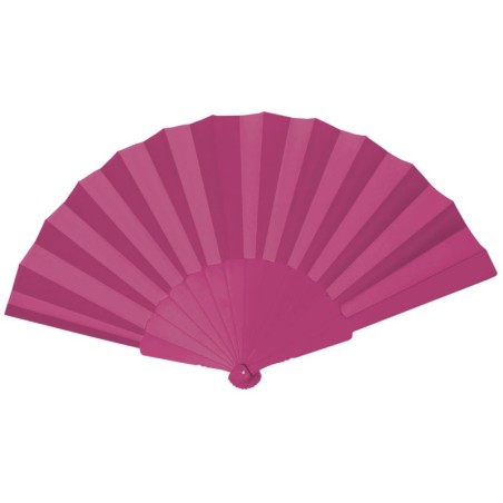 FUCHSIA PLASTIC HAND FAN FANNY