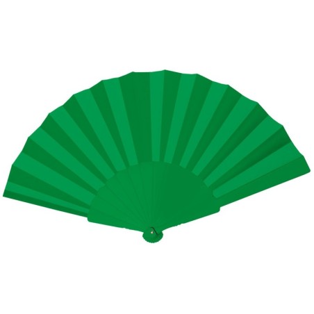 GREEN PLASTIC HAND FAN FANNY