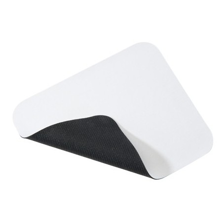 WHITE POLYESTER MOUSEPAD CLIFF