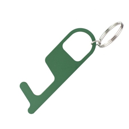 GREEN METALLIC KEYRING ANTICONTACT ZUPPA