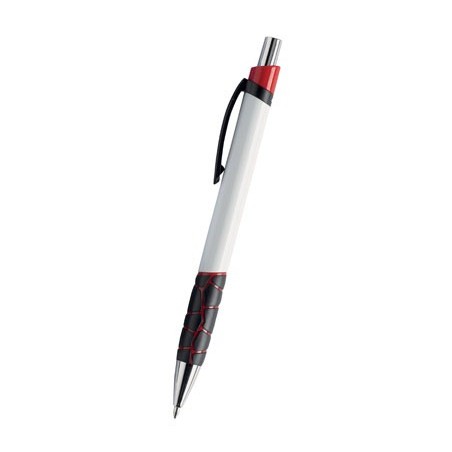 RED PLASTIC PEN VULCANO