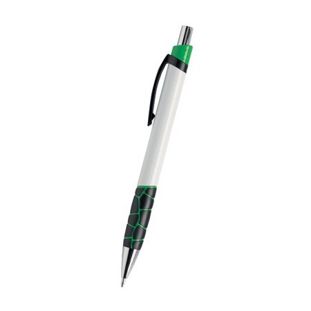 GREEN PLASTIC PEN VULCANO