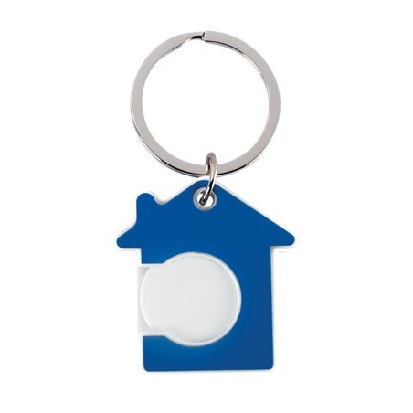 BLUE KEY RING PLASTIC COIN REMAX