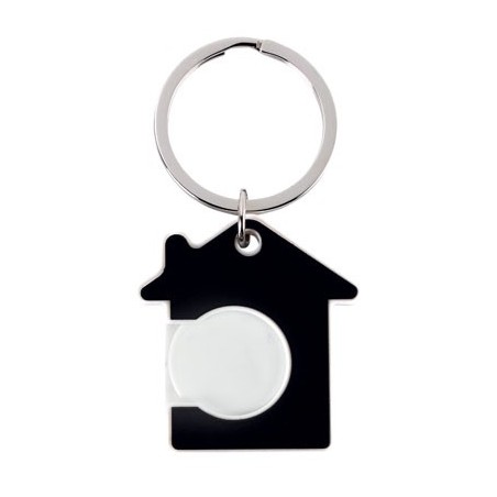 BLACK KEY RING PLASTIC COIN REMAX