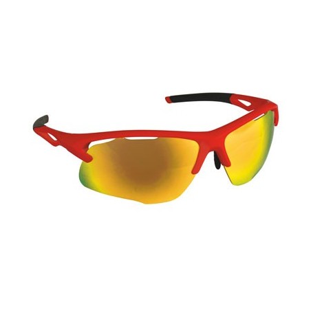 LUNETTES DE SOLEIL SPORTIVES. PROTECTION UV400 PIRON ROUGE