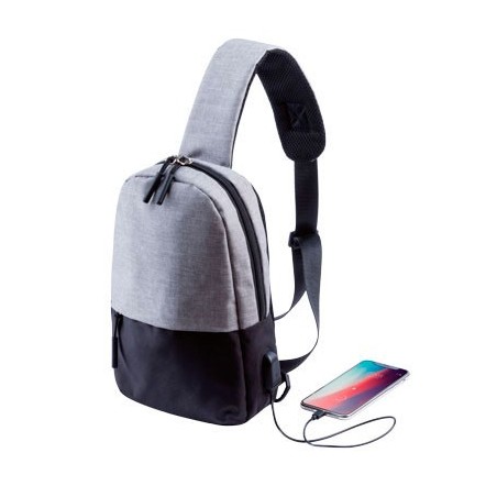 SHOULDER BAG WITH USB CONNECTION VERSOX