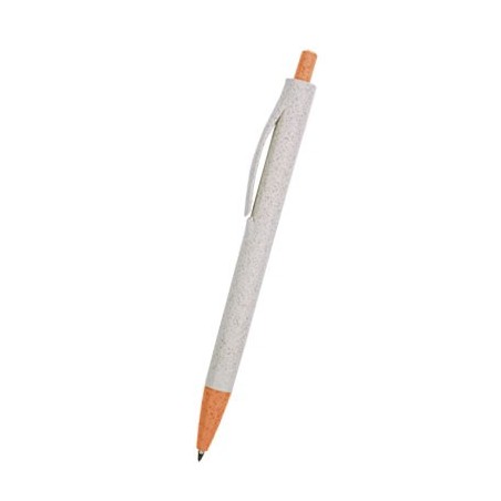 ORANGE PLASTIC PEN ECOTAM