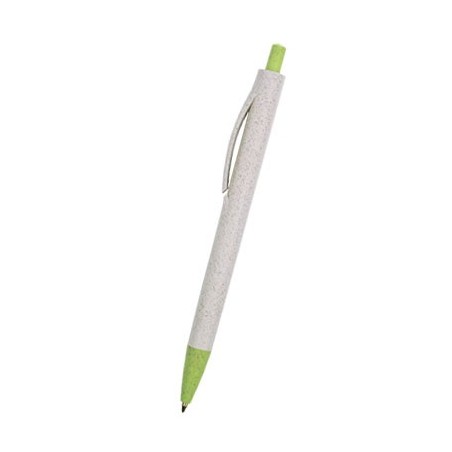 GREEN PLASTIC PEN ECOTAM