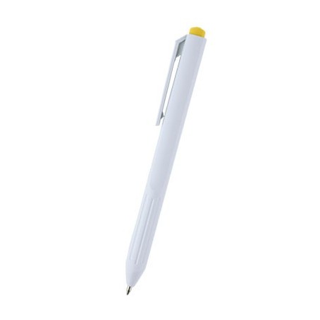 YELLOW PLASTIC PEN PUNCH