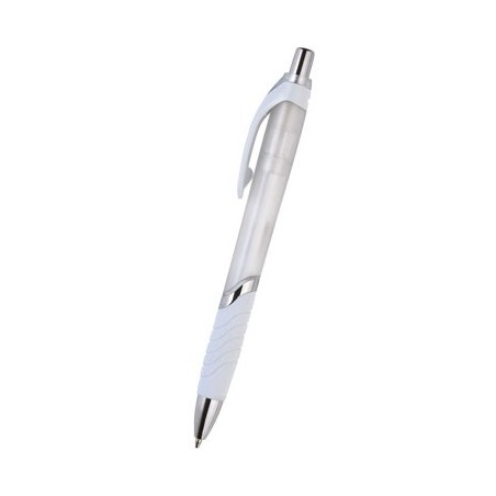 WHITE PLASTIC PEN  BRAXI