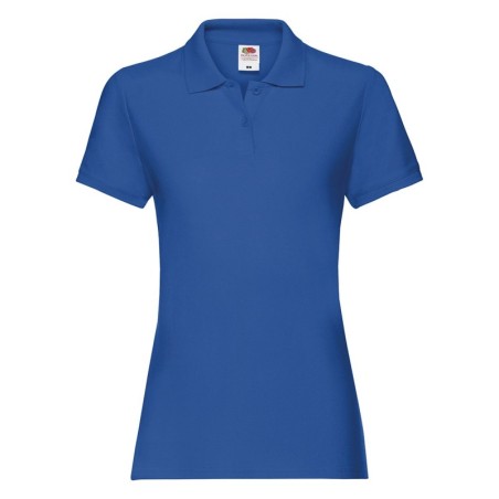 POLO MANCHES COURTES POLO PREMIUM FEMME BLEU- L REAL BLEU