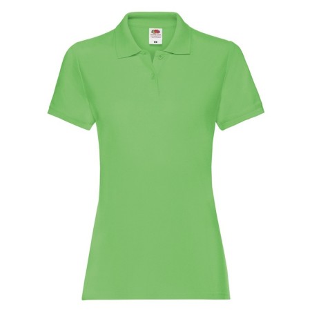 POLO MANCHES COURTES POLO PREMIUM FEMME VERT CLAIR- L VERT PISTACHE