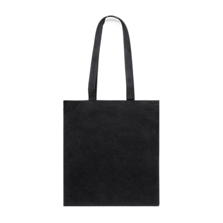 BLACK 100% RECYCLED-COTTON BAG KAIBA