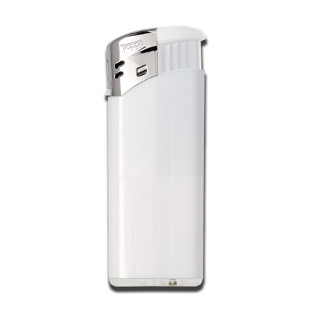 WHITE ELECTRONIC LIGHTER SOFTY