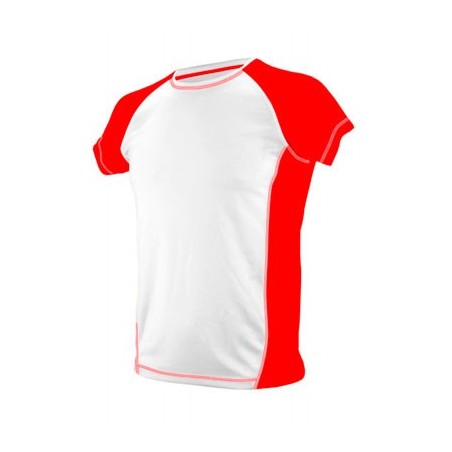 T-SHIRT TÉCNICA 361 BRANCO / VERMELHO L