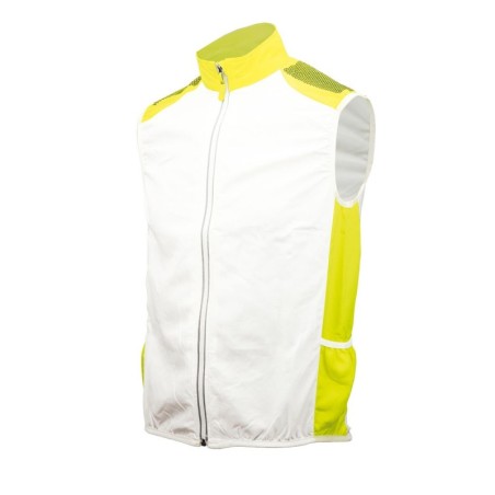 CHALECO CORTAVIENTOS RUN AND PRO JACKIE AMARILLO FLUOR L