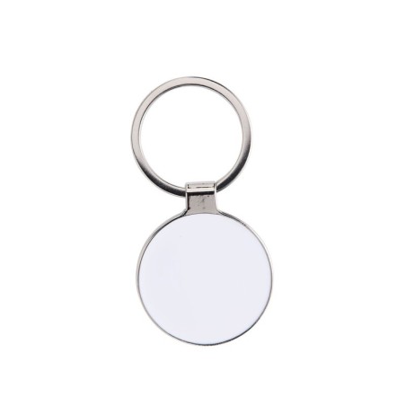 WHITE KEYRING RINGLIN ROUND