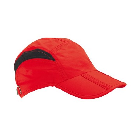 RED/BLACK MICROFIBER CAP KABUKI