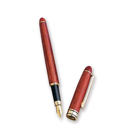 BROWN WOODEN FOUNTAIN PEN MM11M - MMBPD