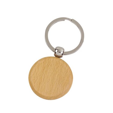 SAND LIGHT WOOD KEY RING RONY