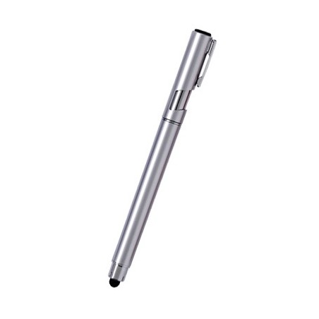 SILVER PLASTIC PEN TASTI