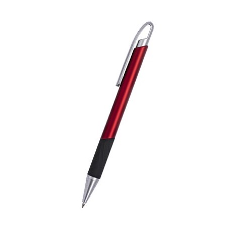 RED BURGUNDY PLASTIC PEN AXIS