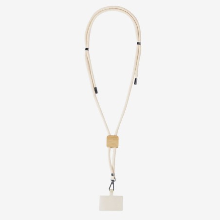 LANYARD SOPORTE REUTER NATURAL CUADRADO