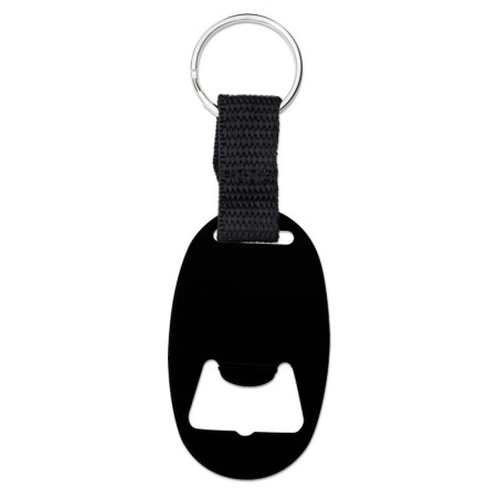 BLACK BOTTLE-OPENER KEYRING VANIC