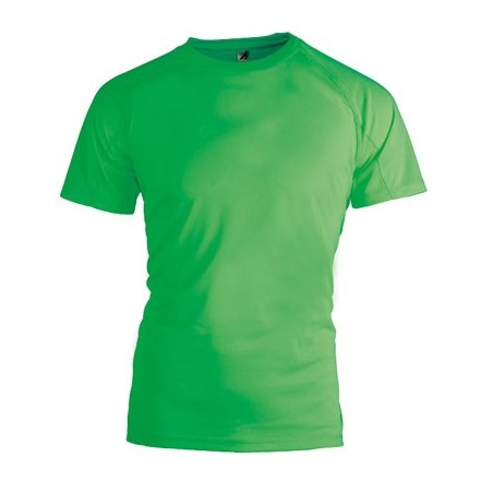 CAMISETA TÉCNICA SPORT 140 GRS COLOR VERDE FLUOR TALLA L