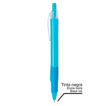 BOLIGRAFO PLASTICO PUPIL AZUL TINTA NEGRA