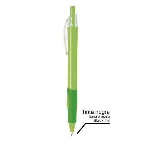 BOLIGRAFO PLASTICO PUPIL VERDE TINTA NEGRA