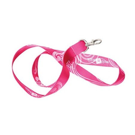 ASSORTED 1,5X45 CM SUBLIMABLE POLYESTER LANYARD SULKA. METAL HOOK + CLICK CLACK SECURITY CLOUSURE